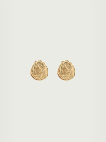 Gold Lustra Stud Earrings