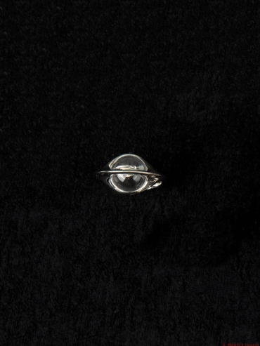 Silver Quartz Crystal Vision Ring