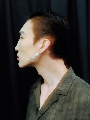 Silver Droplet Trinity Earrings