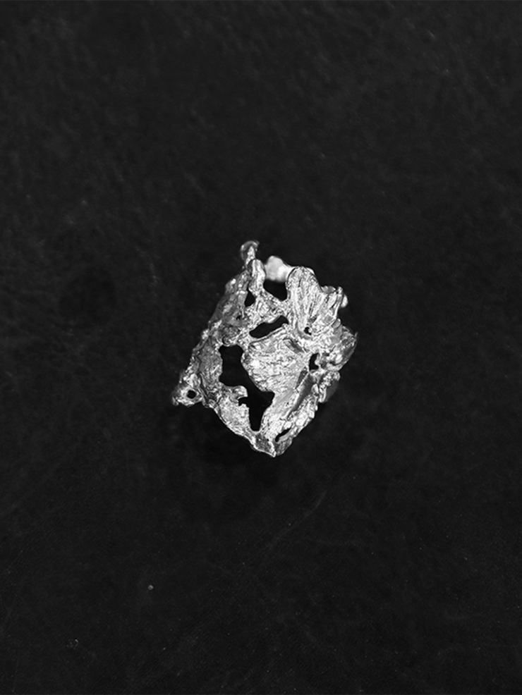 AOKINSIDE Silver Rimu Ring