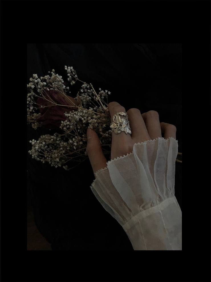 AOKINSIDE Silver Rimu Ring