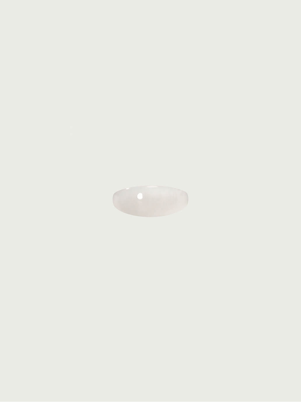 White Jade Round Ring