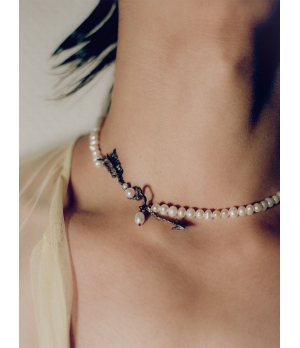 HANYING Arrow Pearl Necklace