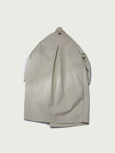 Khaki Long Cocoon Trench Coat