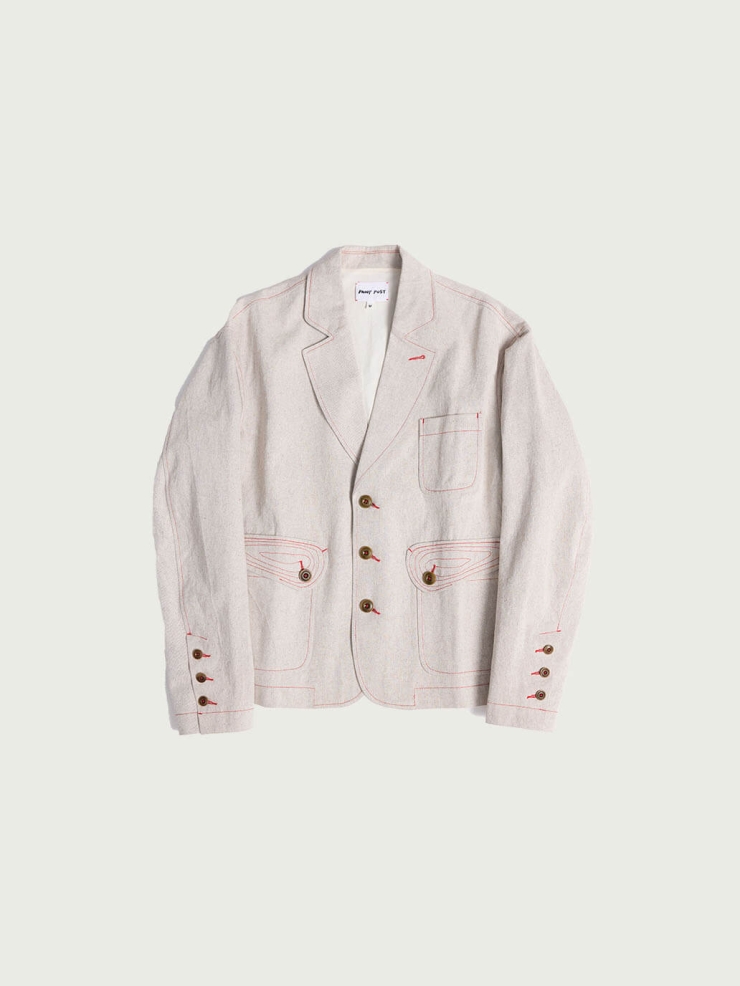 Beige-Grey Vintage Blazer
