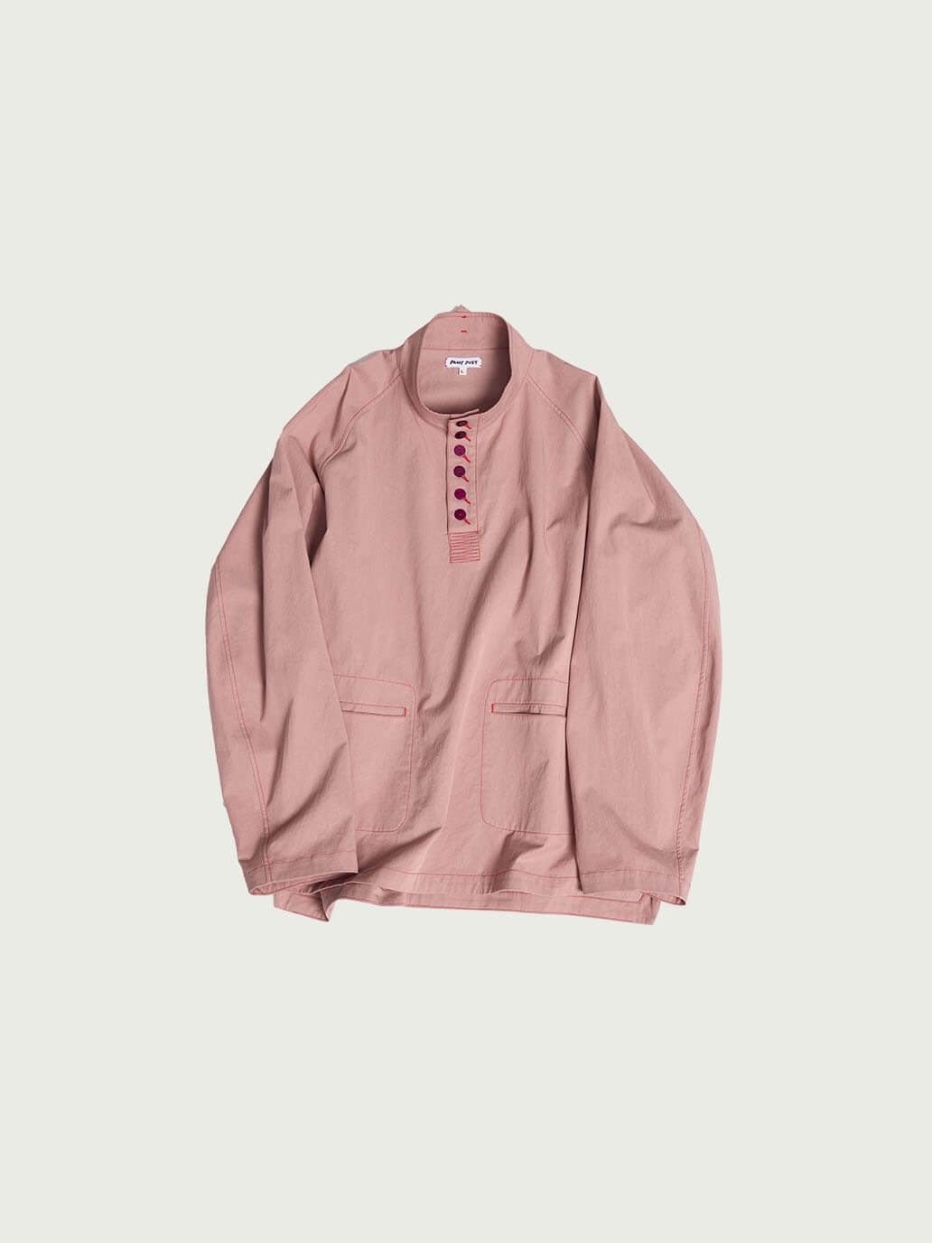 Pink Raglan Sleeve Pullover Shirt