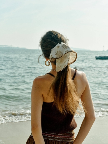 Sand Ocean Ripple Hair Tie