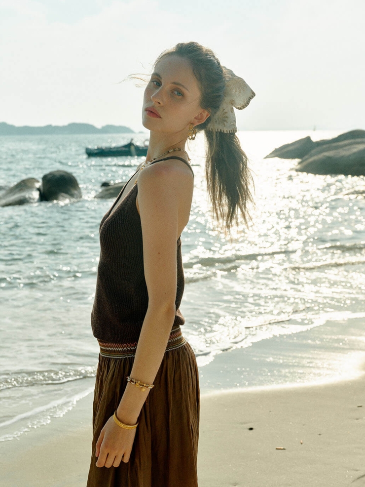 Sand Ocean Ripple Hair Tie