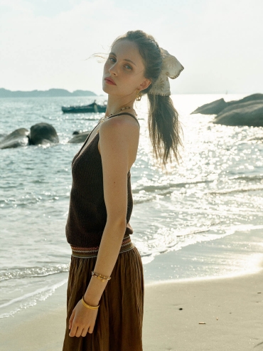 Sand Ocean Ripple Hair Tie