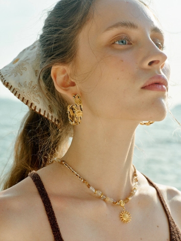 Sand Ocean Ripple Hair Tie