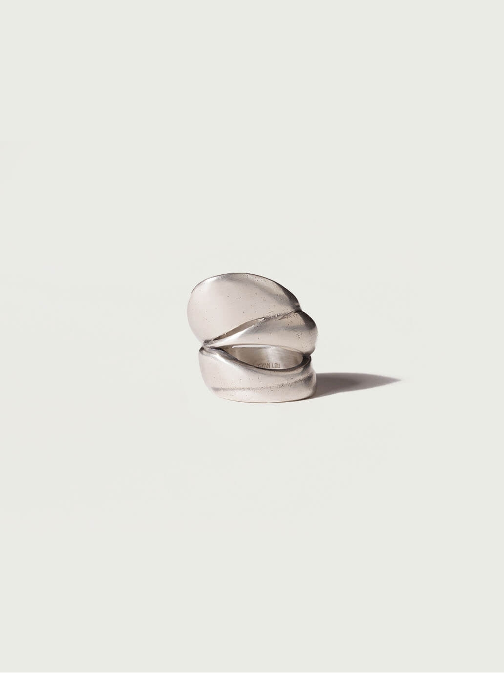 Silver Bold Intertwined Ring