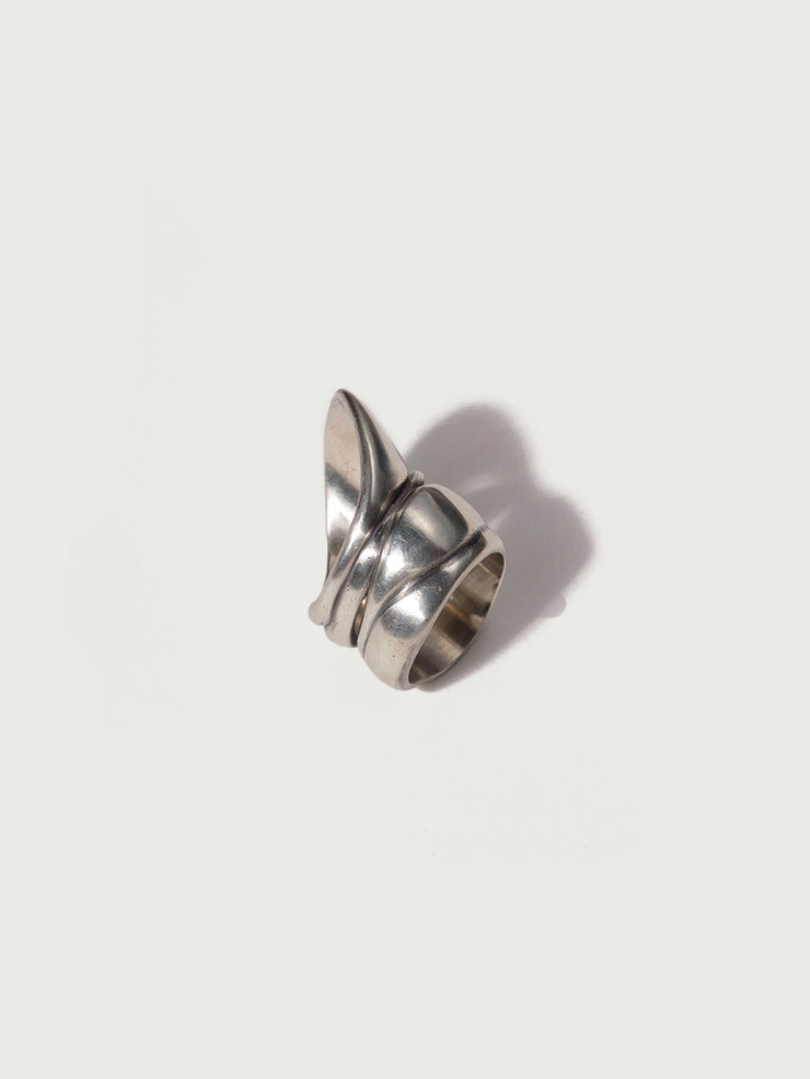 Silver Bold Intertwined Ring