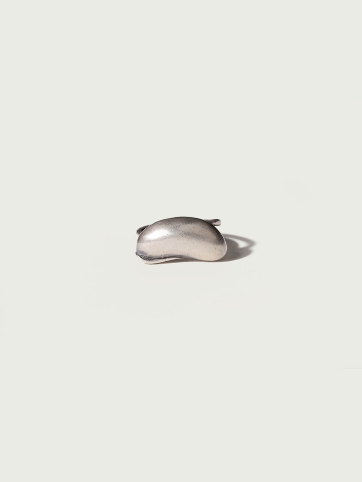 Silver Oval Flow Ring