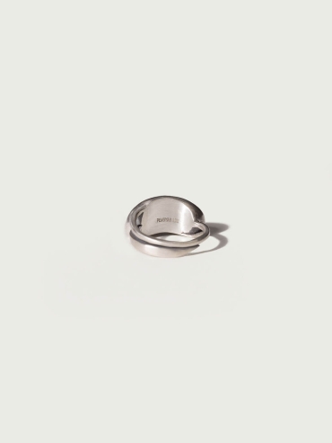 Silver Oval Flow Ring