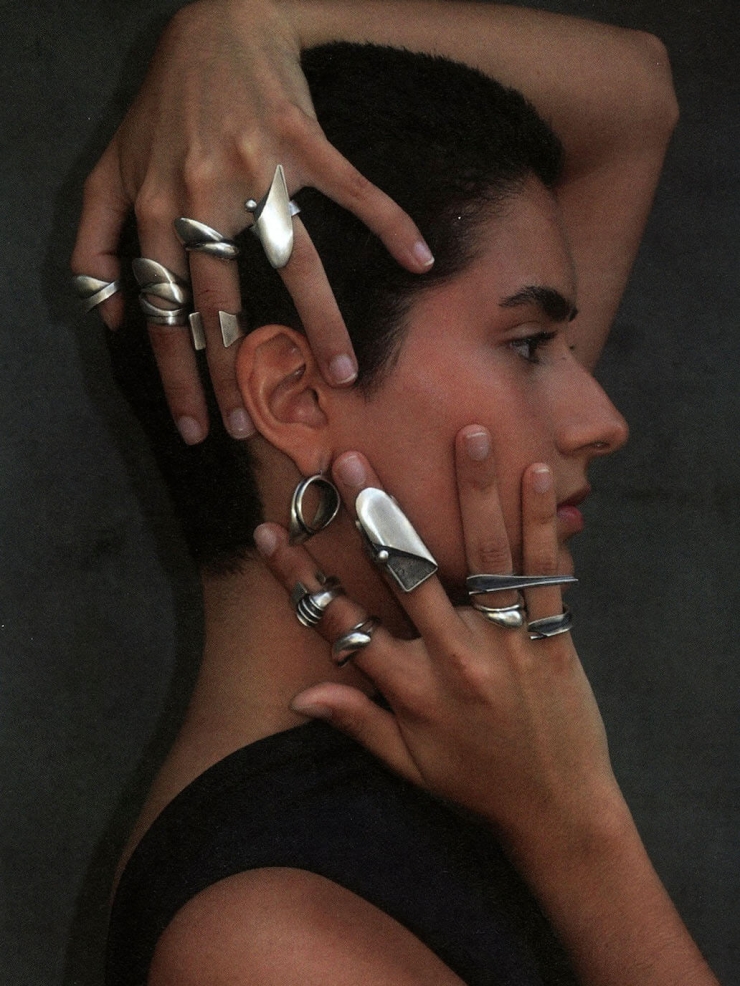 Silver Door Knob Ring