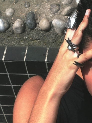 Silver Pleated Open Ring