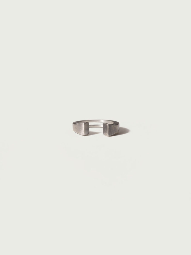 Silver Tapered Open Ring