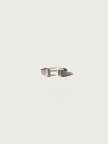Silver Tapered Open Ring