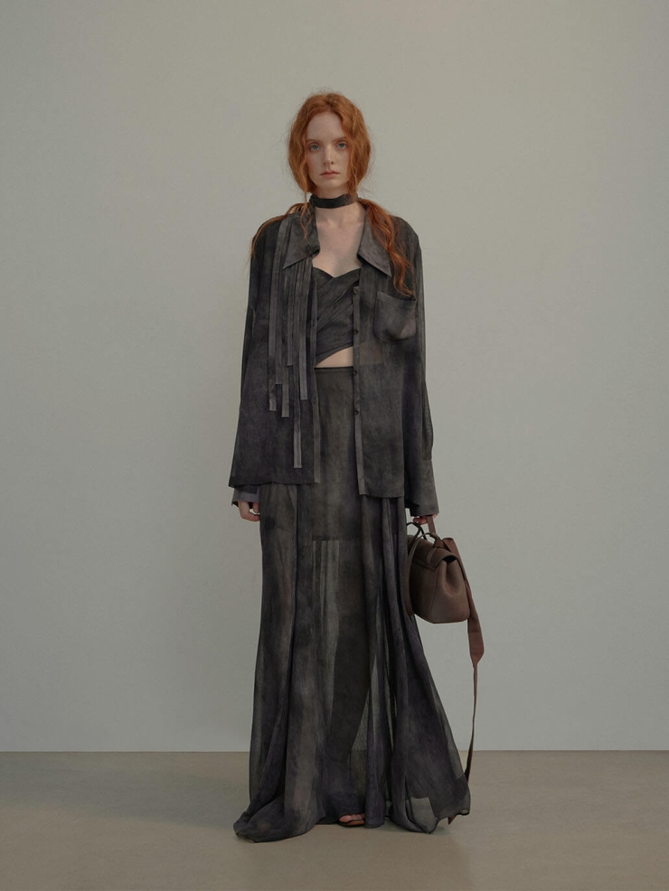 Misty Purple Trimmed Shirt