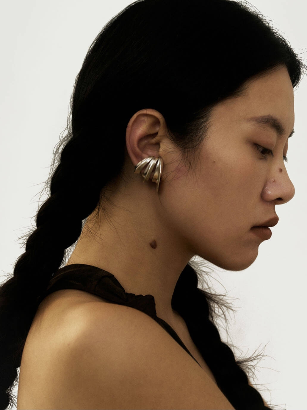 Silver Vortex Earring-Single