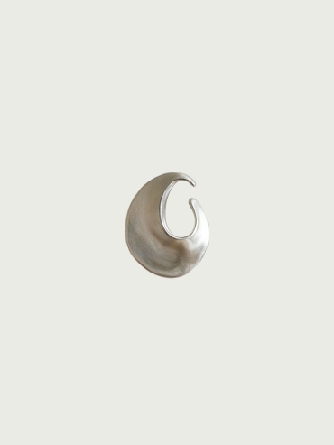 Silver Tide Twist Ear Cuff - Single