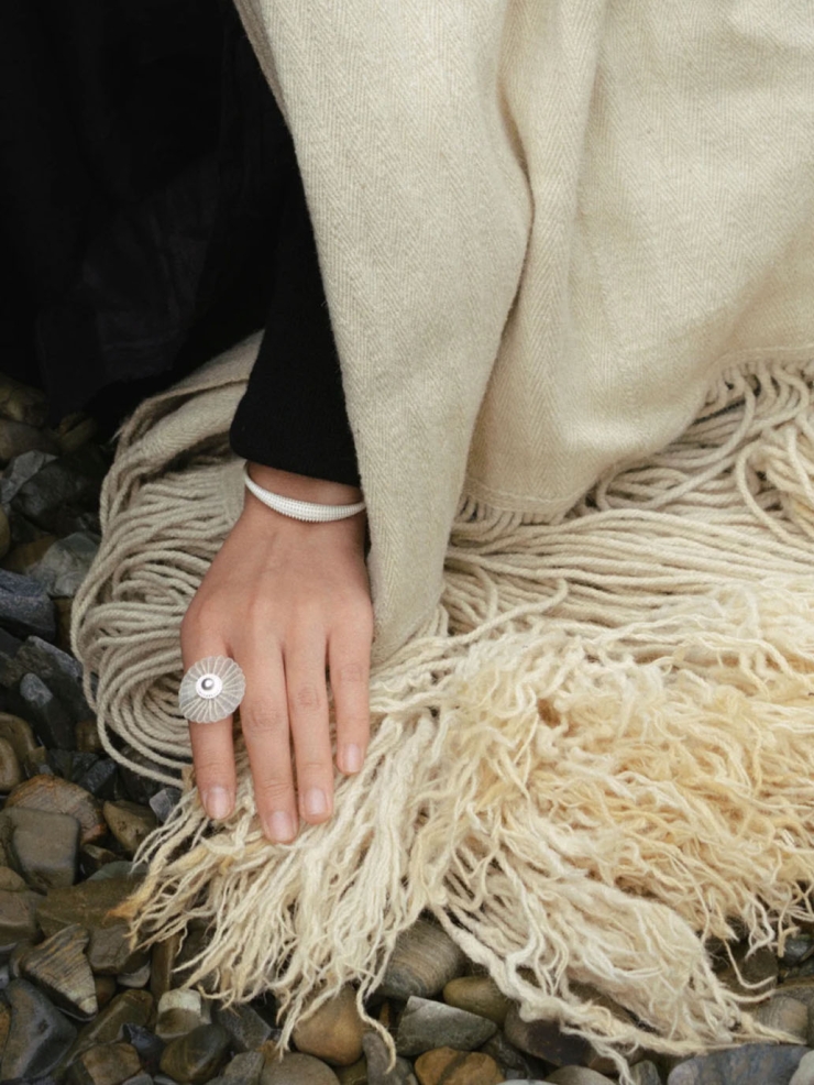 Silver Mother Shell Bracelet