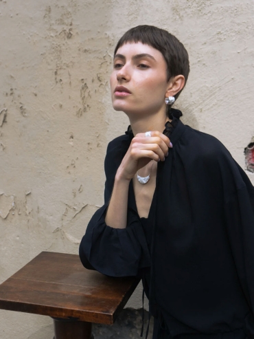 Silver Brushed Texture Ring