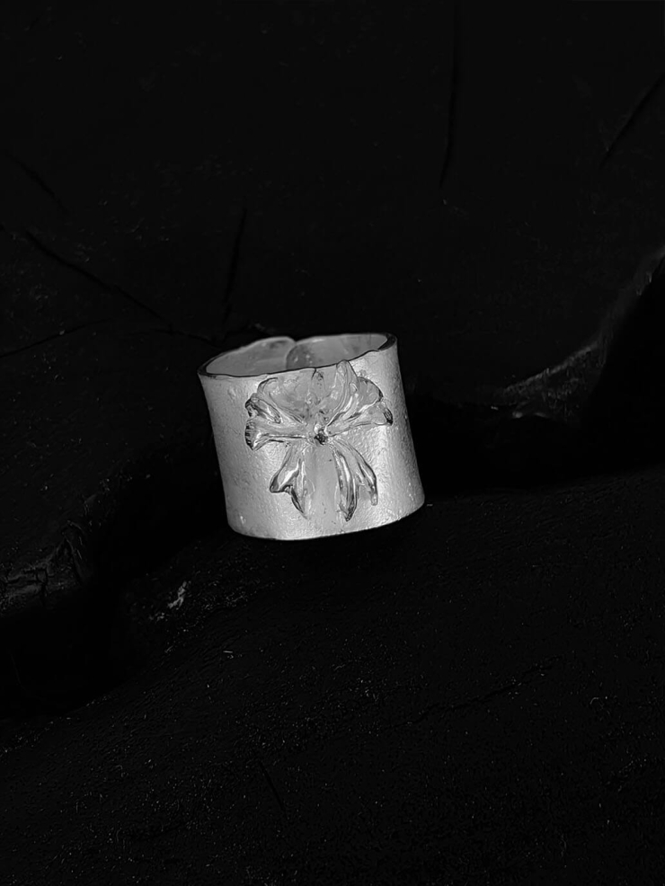 Silver Bow Ring