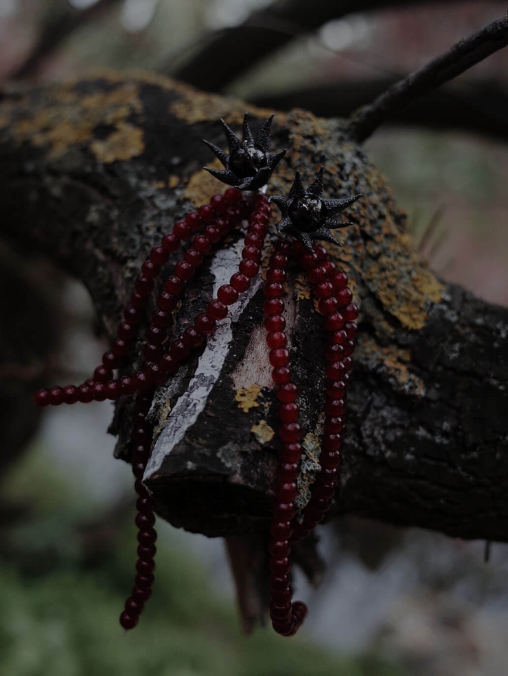 Dark Berry Earrings