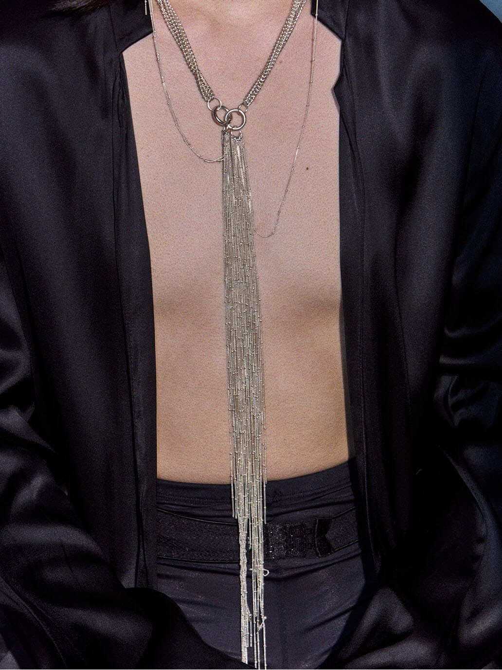 Silver Waterfall Nekelace