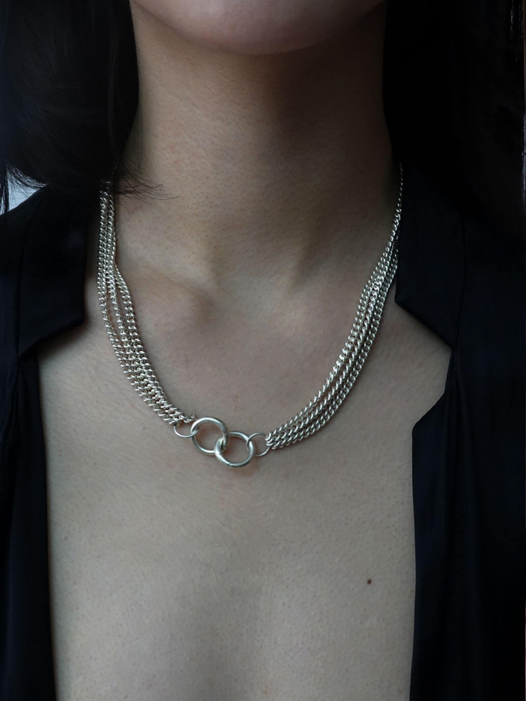 Silver Waterfall Nekelace