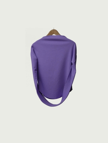 Purple Connected Sleeves T-shirt