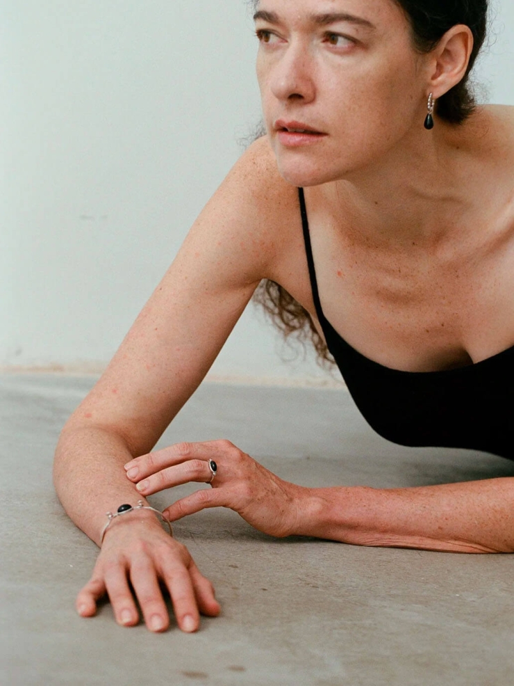 Silver Onyx 70s Bracelet