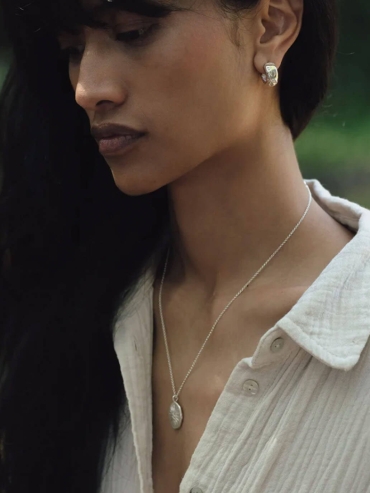 Silver Solar Vow Necklace