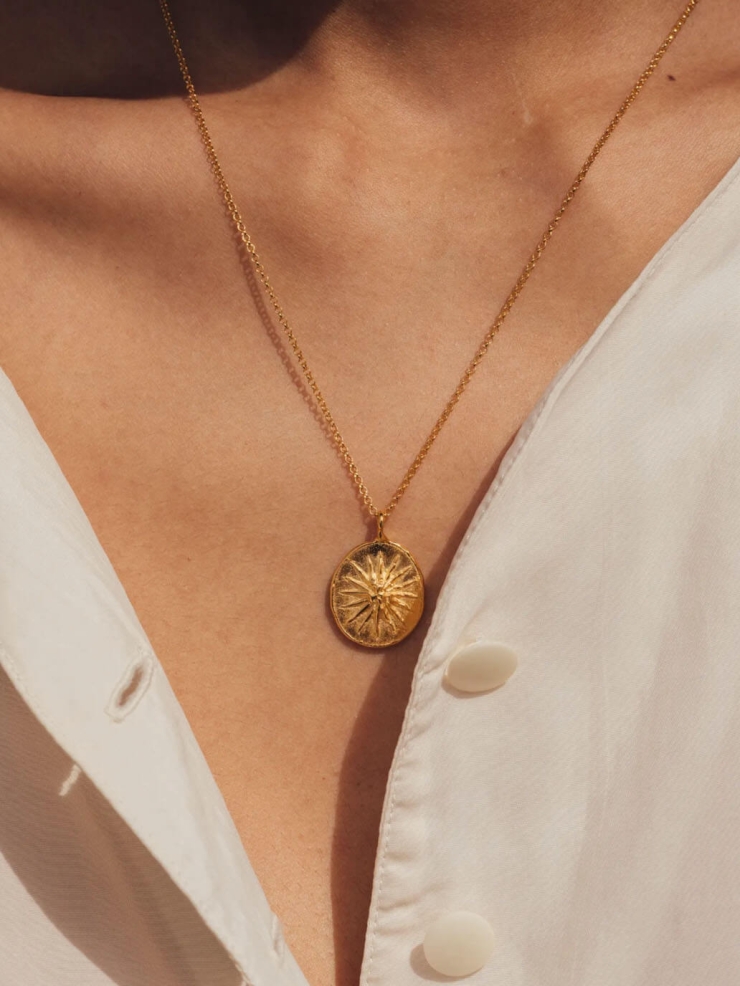 Gold Solar Vow Necklace
