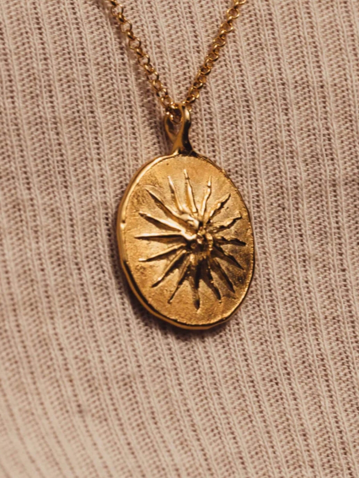 Gold Solar Vow Necklace