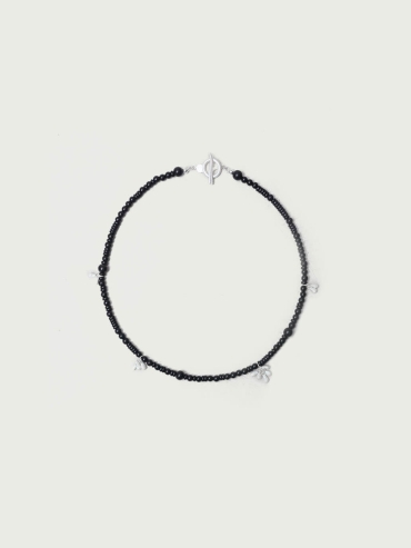 Gourd Seeds, Ebony Beaded Necklace