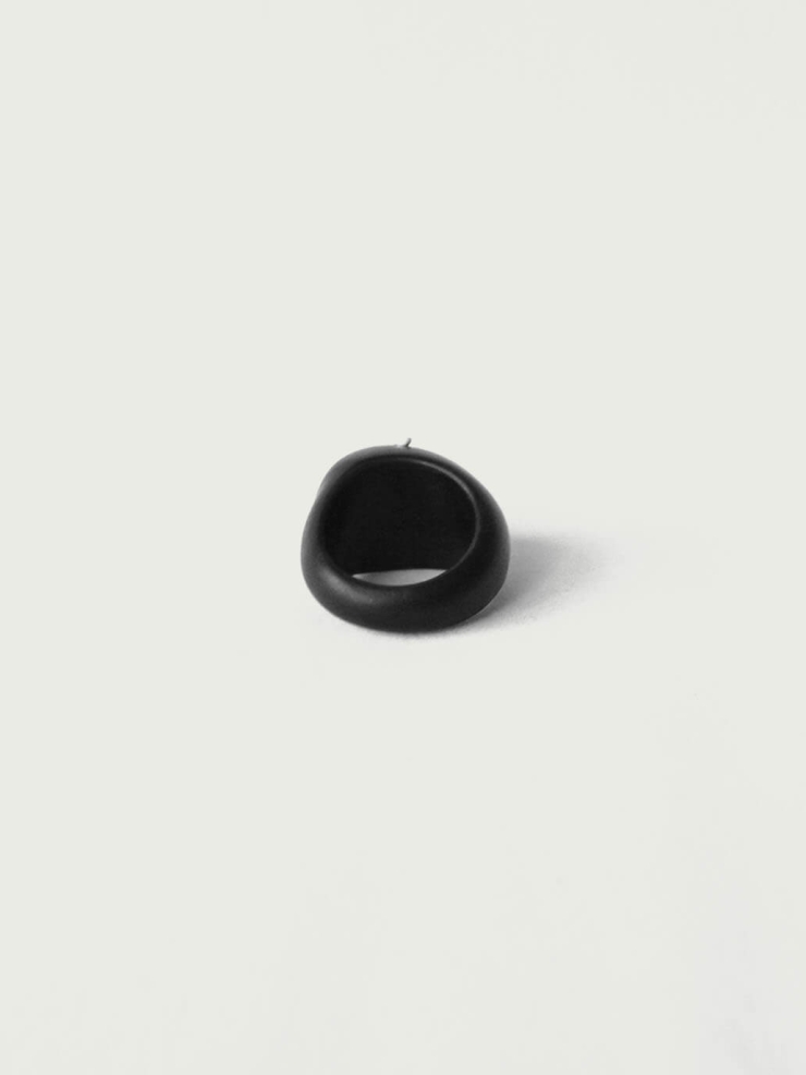 Ju,Ebony and Silver Ring(Large-L)