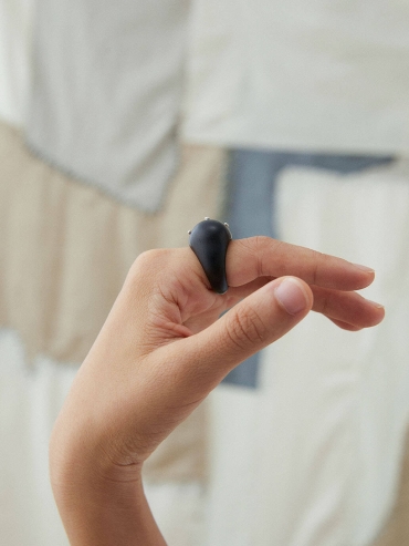 Ju,Ebony and Silver Ring(Large-L)