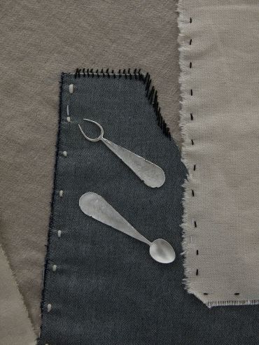 Patch  Silver  Fork with  Brushed  Finish