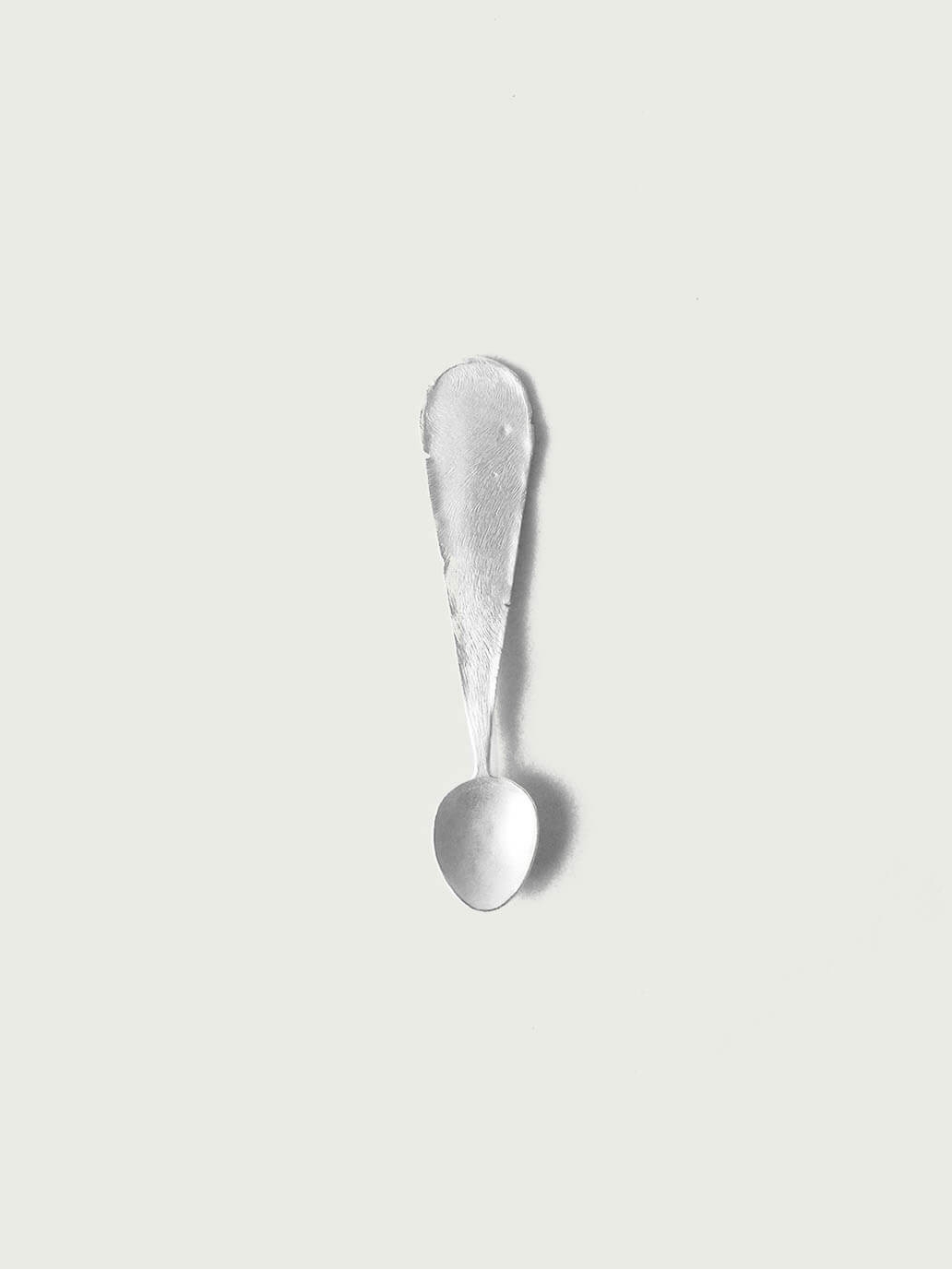 Patch  Silver  Spoon with  Brushed  Finish