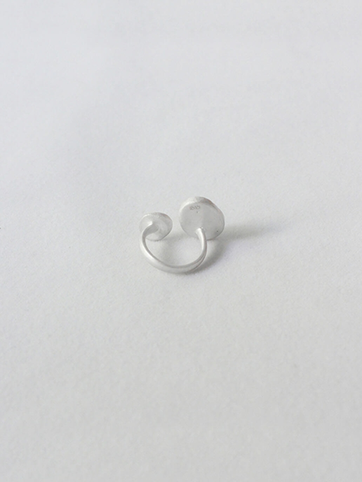 Ripple Open Ring in Zebra Wood