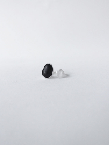 Ripple Open Ring in Ebony Wood