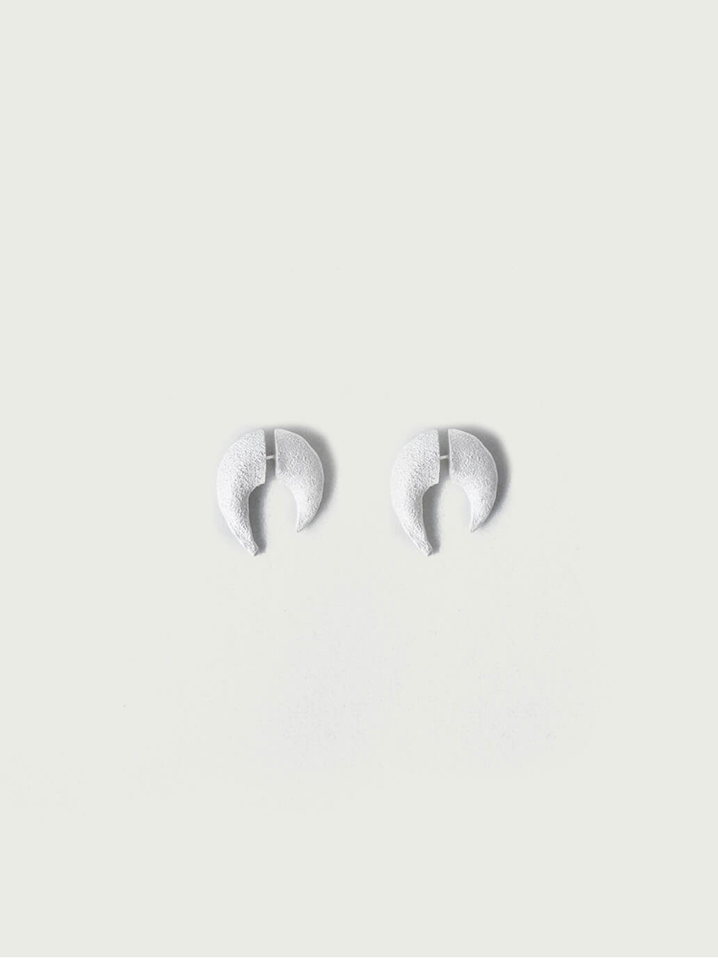 Moonstone Textured  Silver Earrings