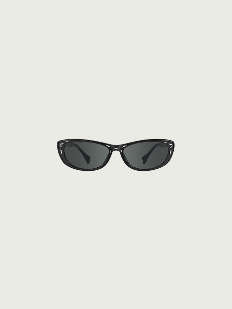 Black Metal Inlay Sunglasses