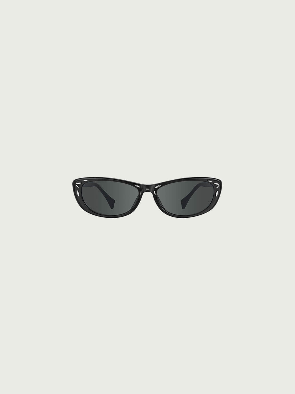 Black Metal Inlay Sunglasses