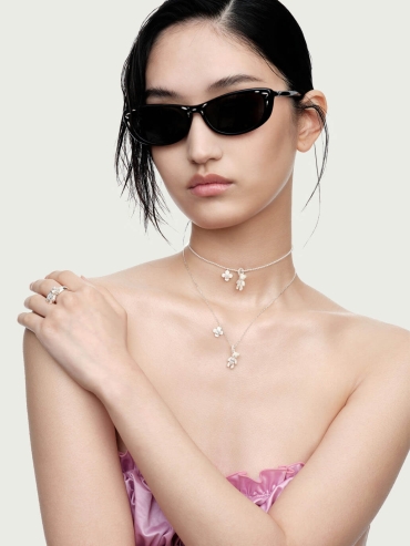 Black Metal Inlay Sunglasses