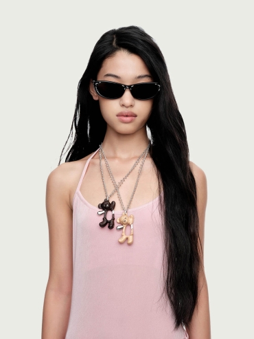 Black Metal Inlay Sunglasses