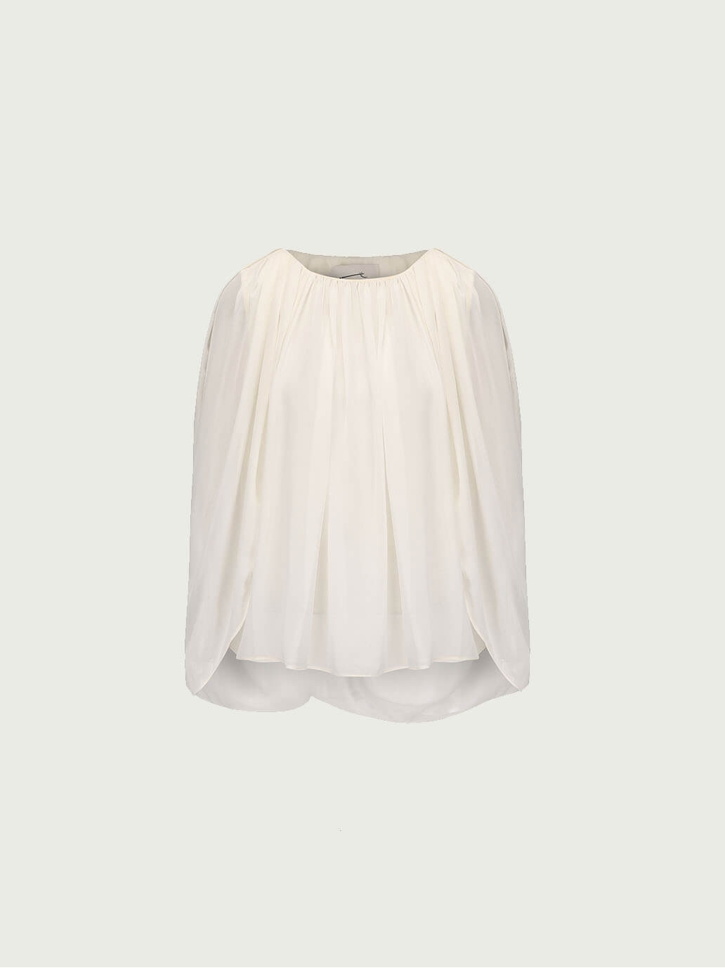 Reversible Tulle Drape Top
