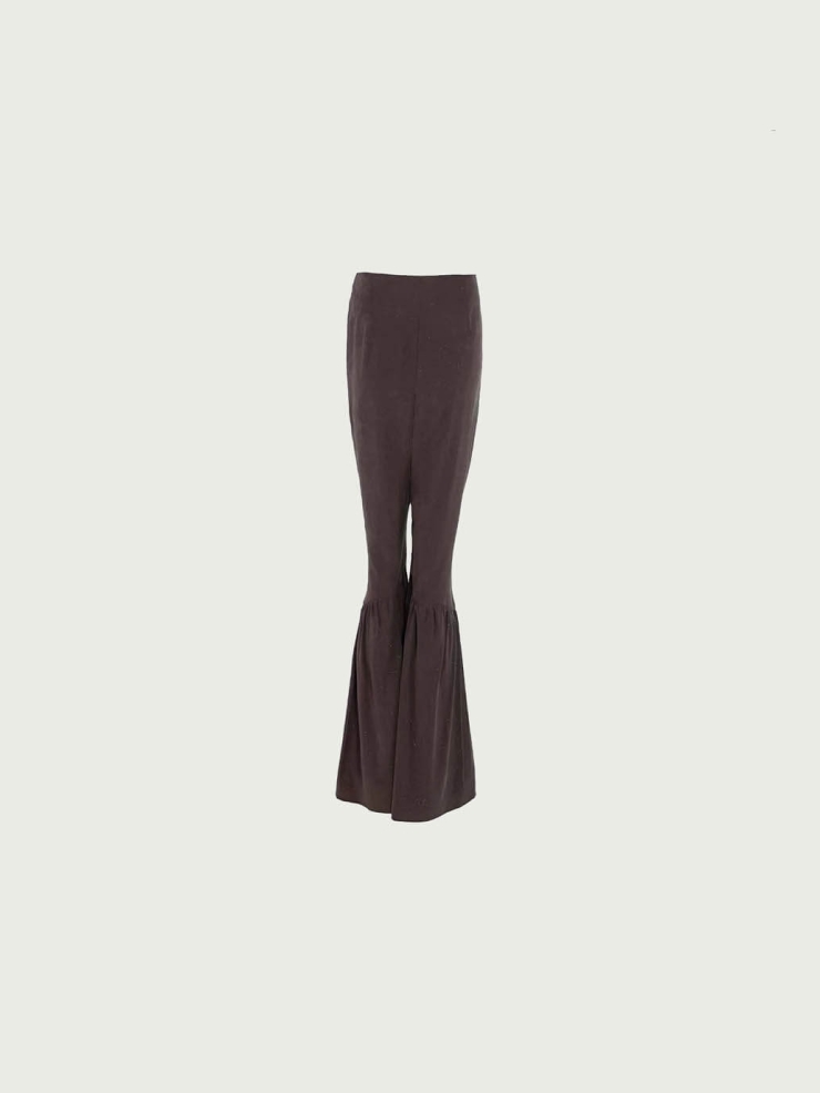 Starry Tencel Pleated Flared Pants